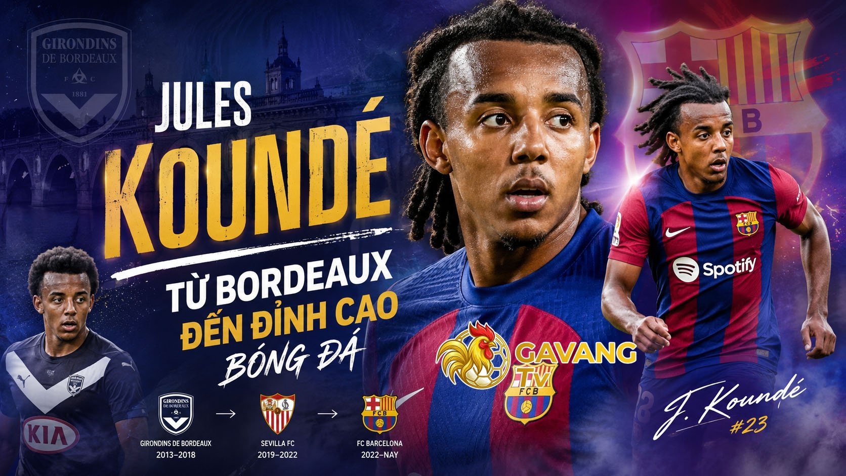 Jules Kounde: Từ Bordeaux đến đỉnh cao bóng đá