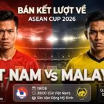 Nhận định trận bán kết lượt về ASEAN Cup 2026 giữa ĐT Việt Nam vs Malaysia.